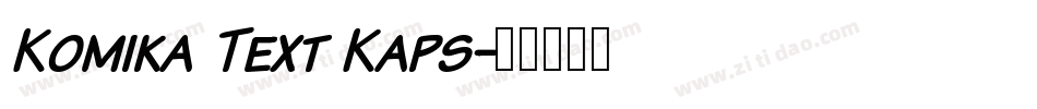 Komika Text Kaps字体转换